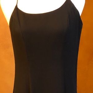 Black dress. Side zipper. Lace up back.